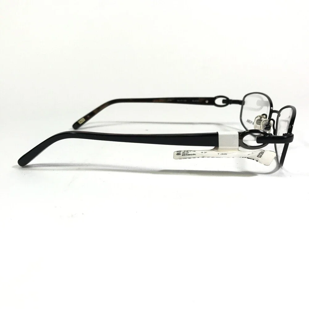 Jones New York Eyeglasses Frames J473 BLACK Round Full Rim 52-17-135